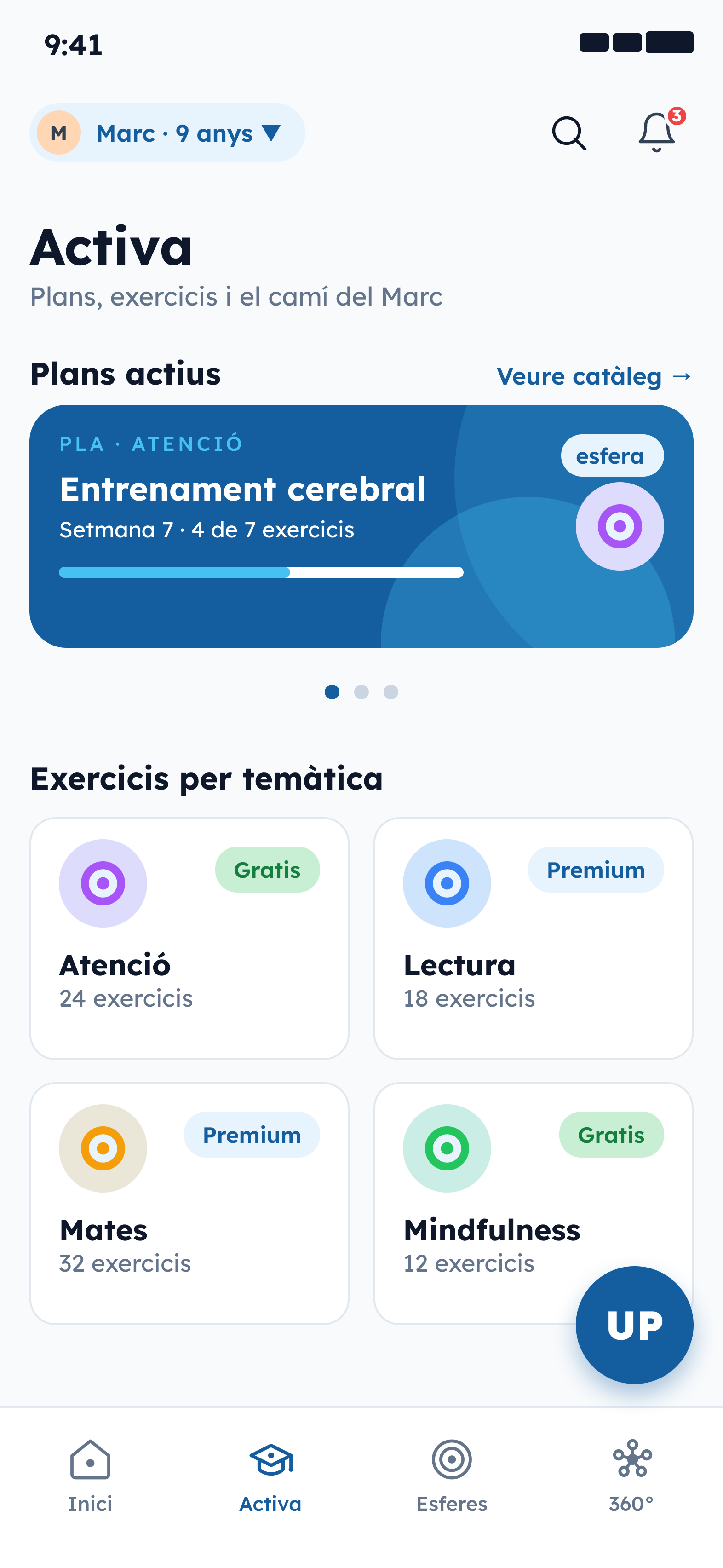 ACTIVA · PLANS A MIDA — Plans pensats per a com és el teu infant.
